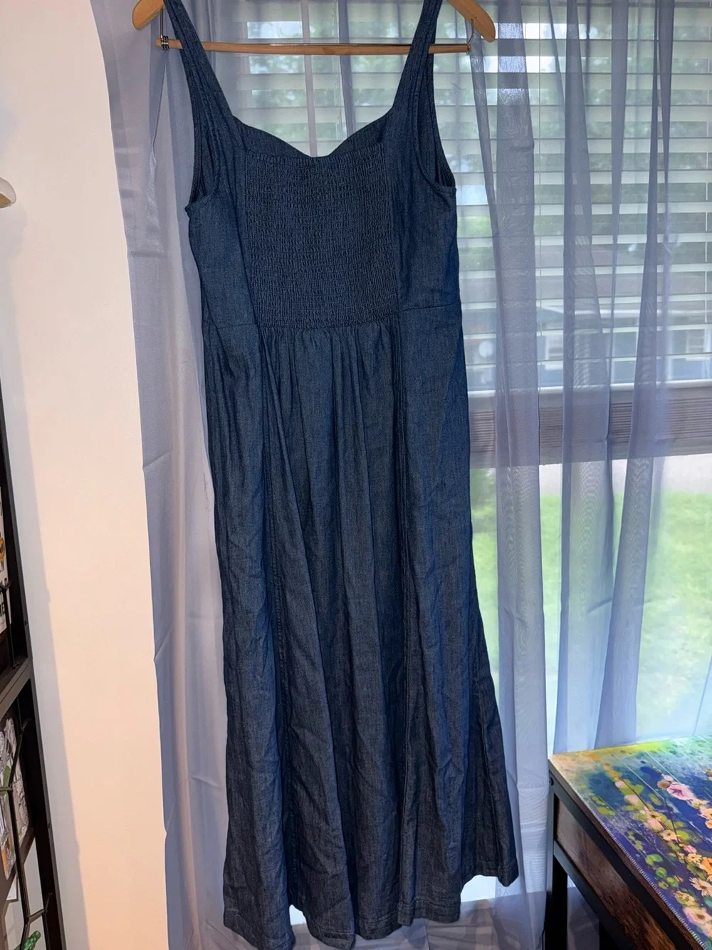 NWOT Old Navy Denim Sleeveless Midi Dress - Picture 2 of 5